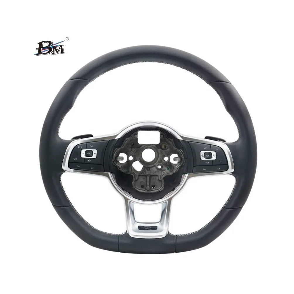 High Quality Steering Wheel Led Anti-Fur Car Sport Steering Wheel For Vw Golf R Mk7 Gti Mk6