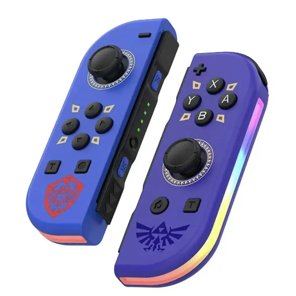 BT 5.2 Joy Controller RGB LED Switch L/R Joypad for Nintendo Switch/Lite/Oled JoyCon Gamepads Joystick with Dual Vibration