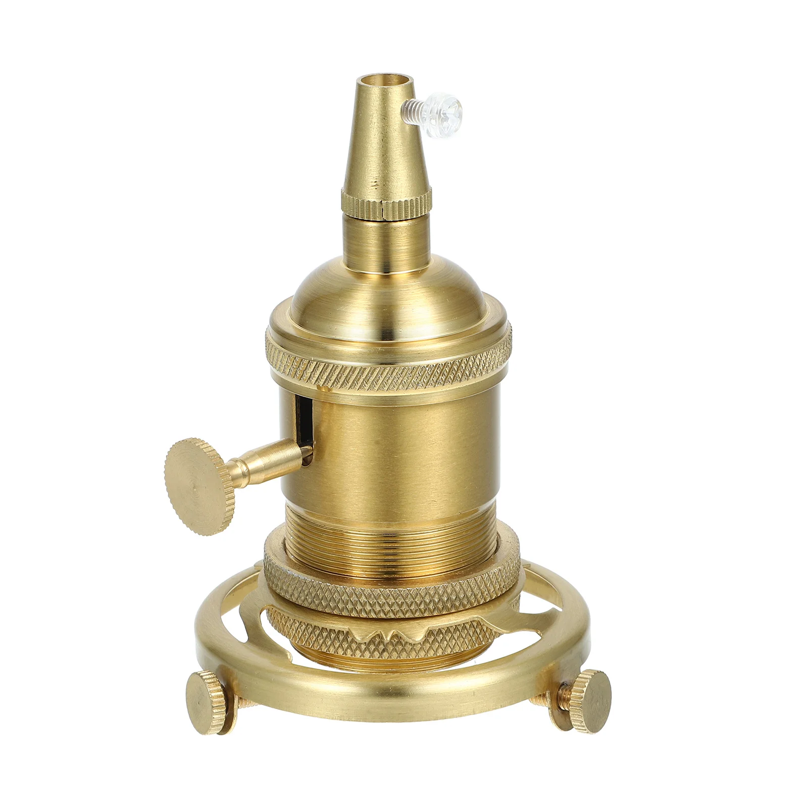 

Vintage E27 Light Holder Socket Sturdy Aluminum Copper for Hotels Coffee Shops Living Room Light Socket Ceiling Lamp Holder