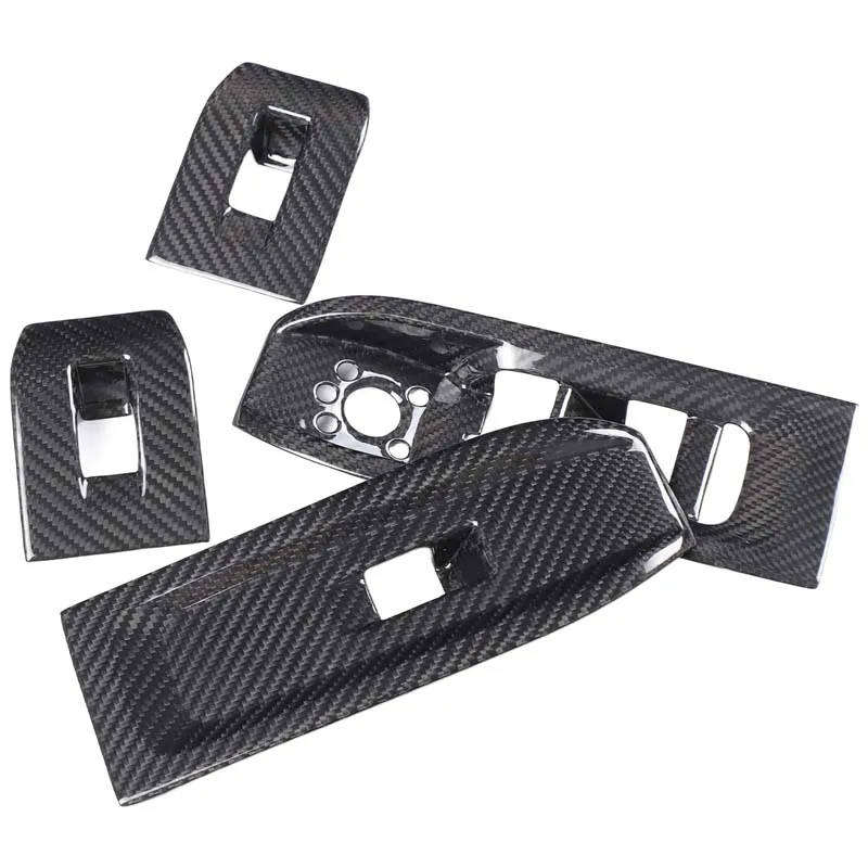 Real Carbon Fiber For Lamborghini URUS 2018-2021 Car glass lift frame decorative sticker Car interior protection accessories
