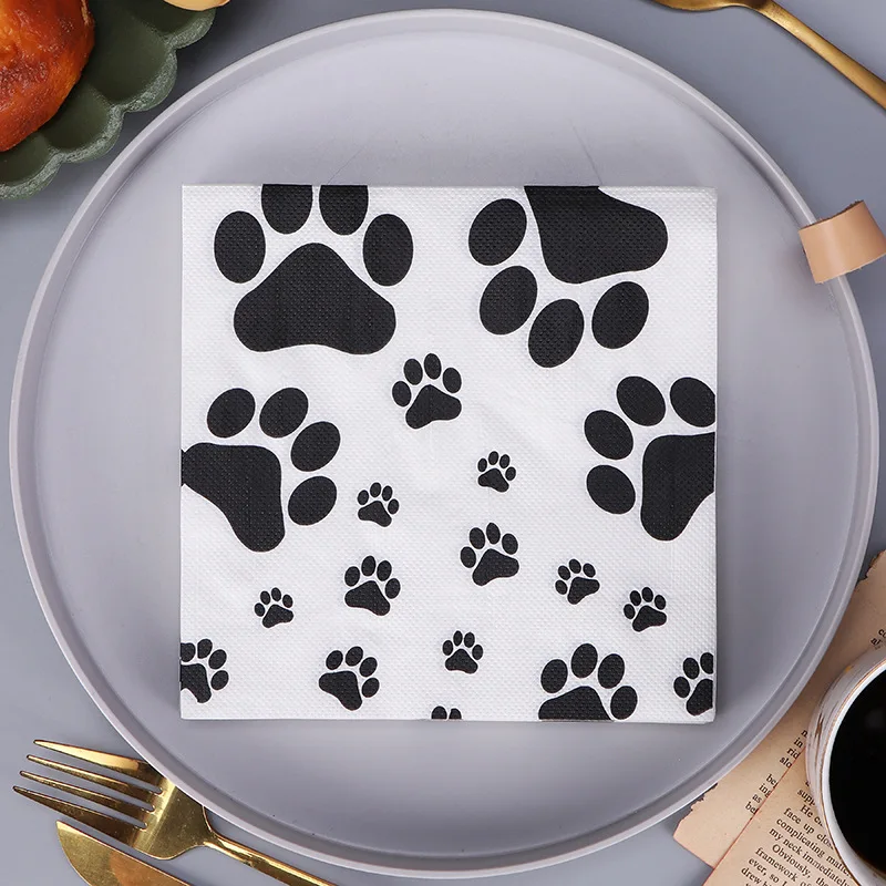 Paw Patrol Tischservietten, Happy Birthday Dekorationsservietten, Paw Patrol Skye Einweg-Papiertücher, Paw Party-Geschenke und Zubehör – Detail 5