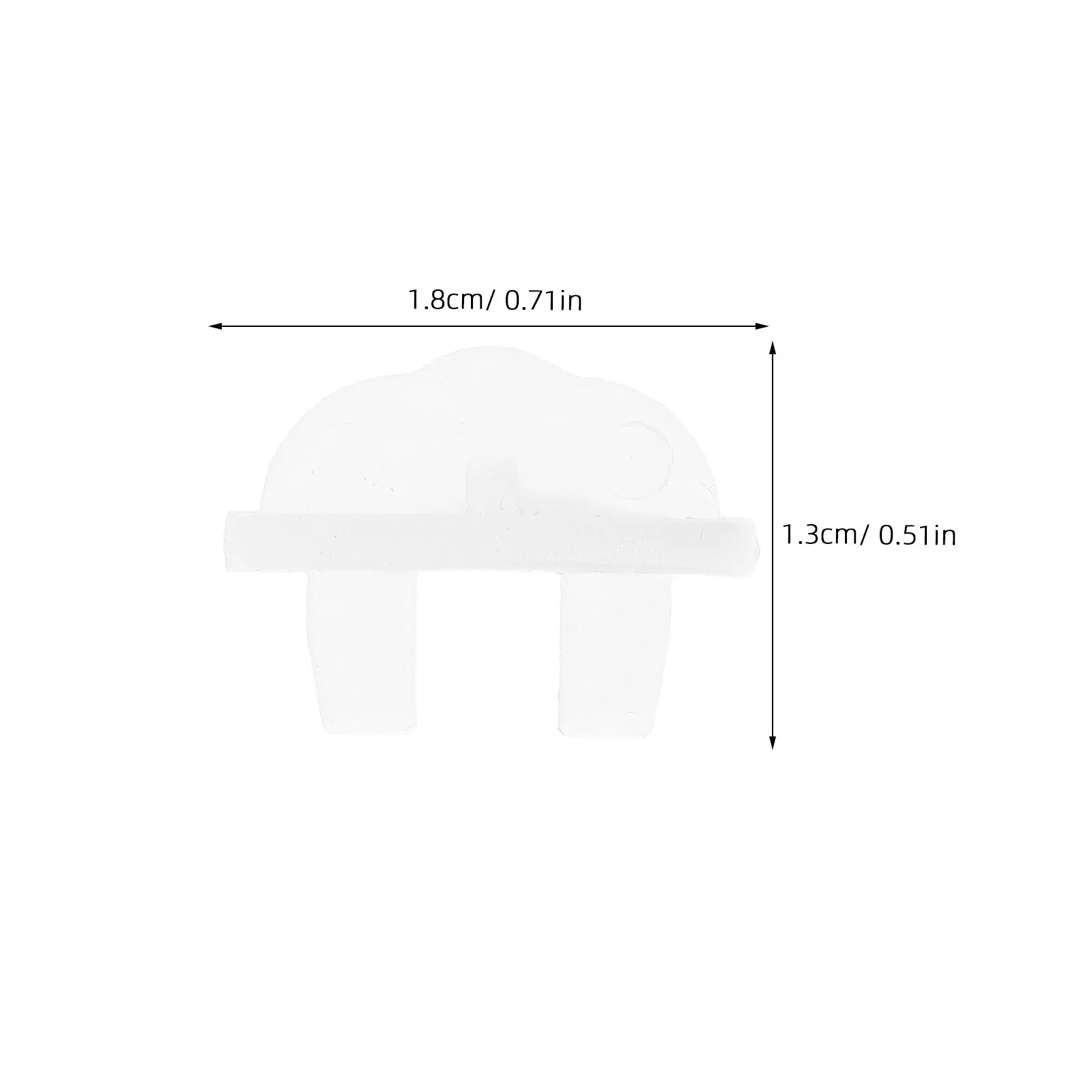 Glass Shelf Support Clips for Cabinet Makers to Keep Glass Shelves Stable, 50 Pcs White Plastic Easy-Install Brackets