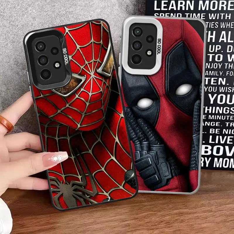 

Marvel Spider-Man Deadpool phone cases for Samsung Galaxy A34 A23 A15 4G A35 A52 A54 5G A32 A13 A55 A33 funda Back Shell Cover