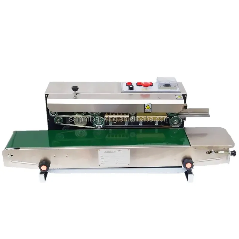 Limited-time Promotion Semi-Automatic Continuous Band Sealer Machine High Quality Food Heat Sealing for Plastic Foil