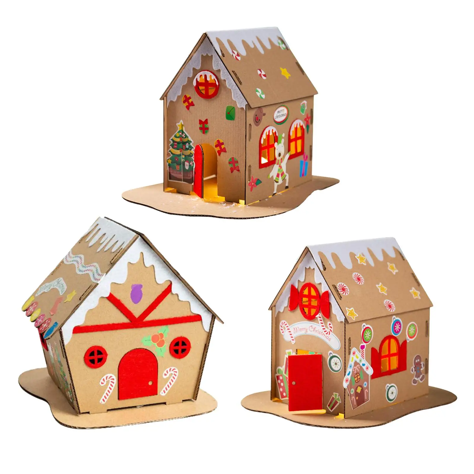 Diy Kerst Houses Diy Kits Vroege Educatie Speelgoed Lesmateriaal Kerst