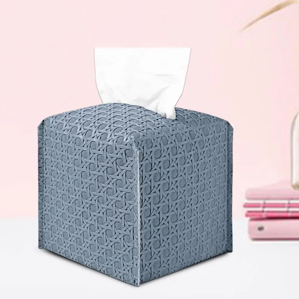 

Decorative Tissue Box Cover Elegant Waterproof Tissue Box Cover with Modern Minimalist Design Disposable Paper for Versatile