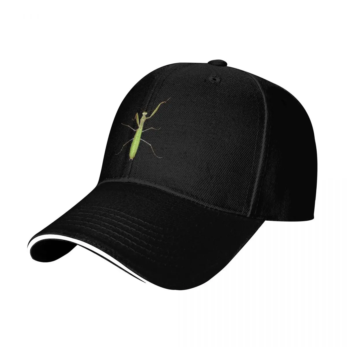 Green Mantises - Praying Mantis Baseball Cap Breathable Mesh Back Adjustable Buckle Closure Moisture Wicking Quick Dry