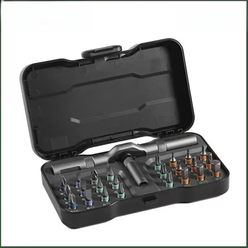 RS1 24-in-1 Ratchet Wrench & Magnetic Bit Screwdriver Set - Durable DIY/Household Repair Tool (Easy to Use)
