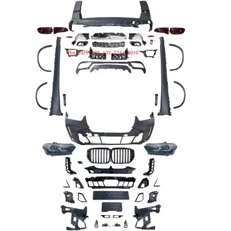 Old to New Body Kit for  Upgrade Sport Bumper Side Skirt