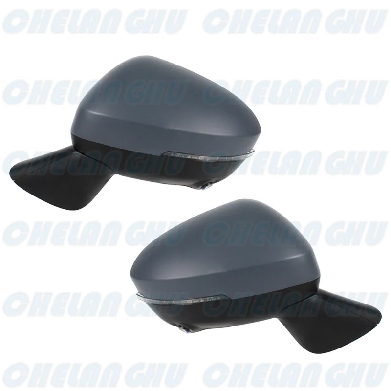 For Mitsubishi Outlander 2022 2023 2024 1 Pair 9+2 Pins Paintable Blind Spot Power Fold Mirror Assembly With Camera