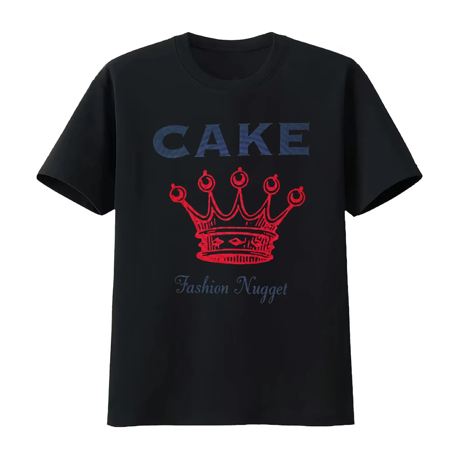 Fashion nugget T-Shirt Summer Casual Cotton Tee Oversized Streetwear Tops Vintage Graphic Print Loose Fit Short Sleeve