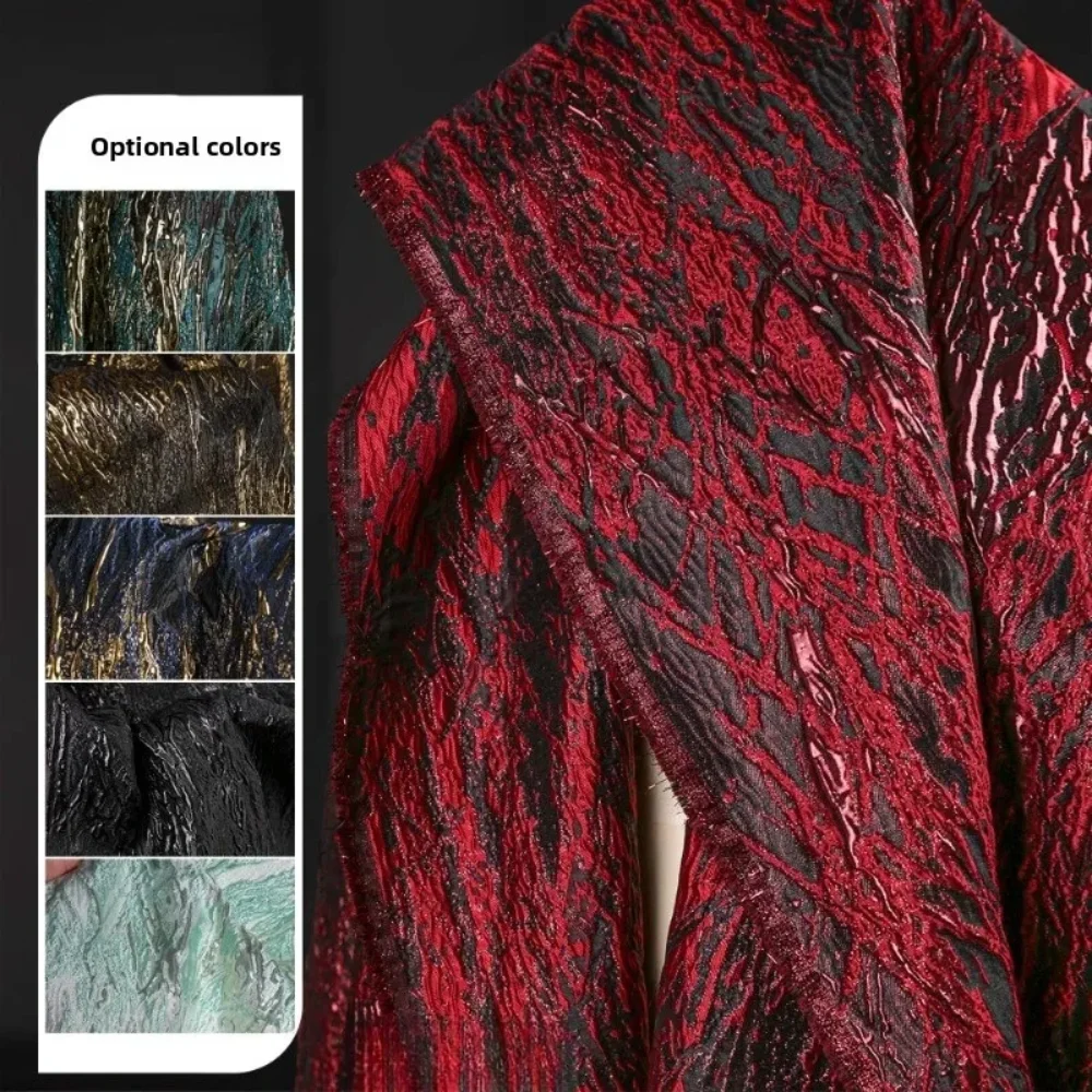 

Chinese Style Gilded Jacquard Fabric for DIY Coats Jackets Fashion Clothing Designer Cloth Diy Sewing By The Meter Material