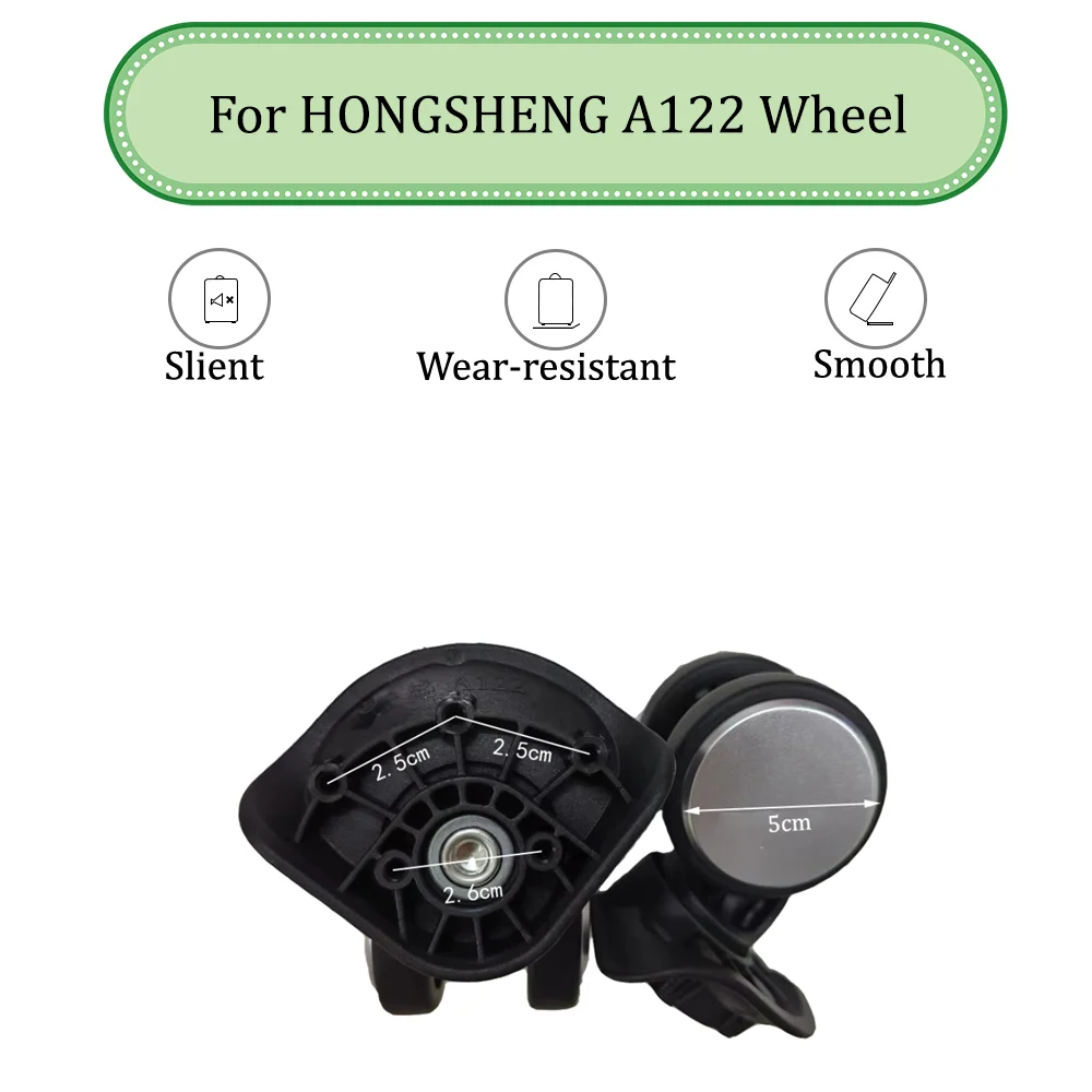 

For HONGSHENG A122 Universal Wheel Replacement Suitcase Silent Smooth Shock Absorbing Durable Convenient Accessories CasterWheel