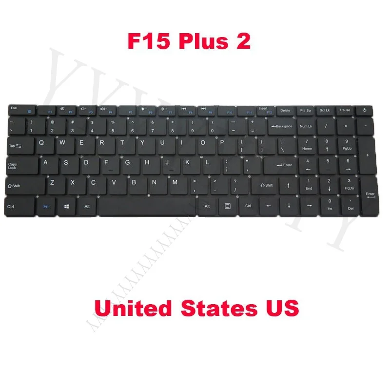 Y+  Laptop Keyboard For Teclast F15 Plus 2 English US Black VER1 New