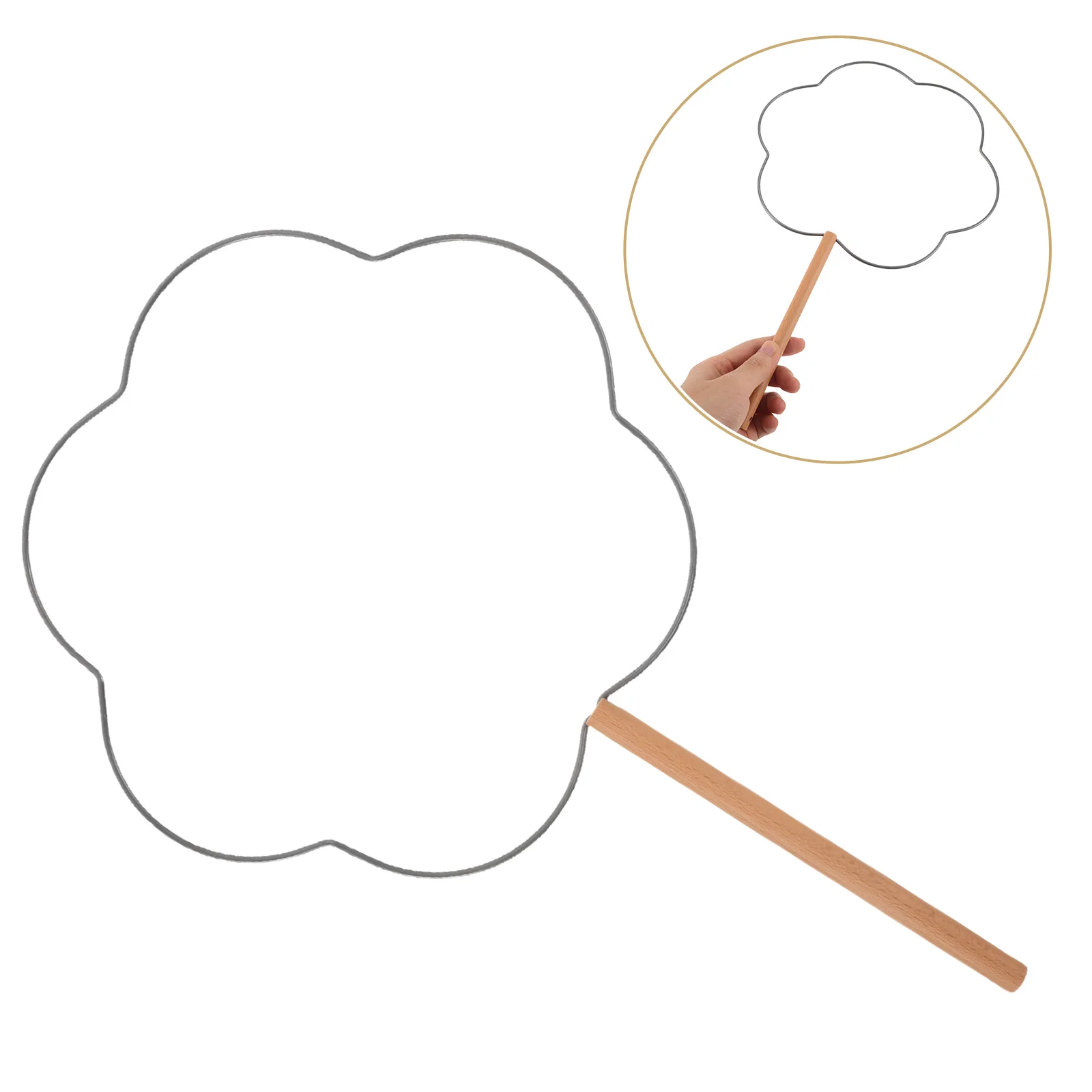 

1pcs Hand Fan Frame Iron Diy Unfinished Hollow Palace Style For Silk Fabric Hanfu Accessories Craft Vintage Decor Art Supply