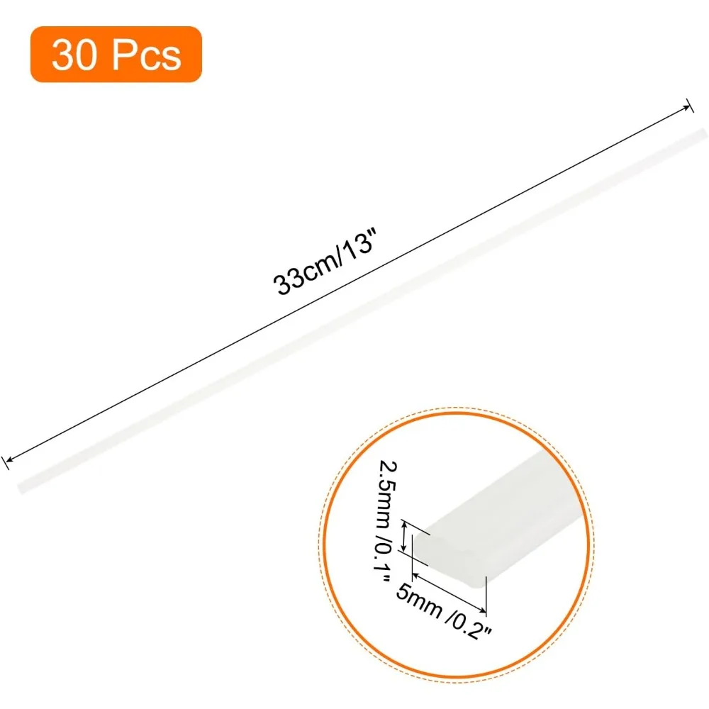 MECCANIXITY 30 шт. 13-дюймовые пластиковые сварочные стержни, сварочные полоски из АБС-пластика, сварочные стержни для пластикового сварочного аппарата, автомобильного бампера, ремонта каяков, белый
