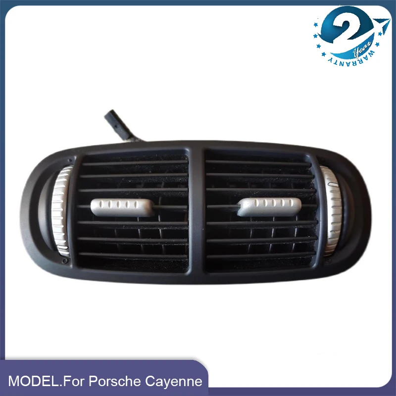 Used Genuine Dashboard And Rear Armrest Air Conditioning Outlet AC Louver Vent Black For Porsche Cayenne 2003-2010