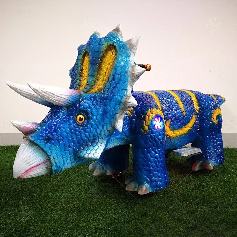 Dinosaur electric car, children's bicycle, square ride, shopping mall play equipment