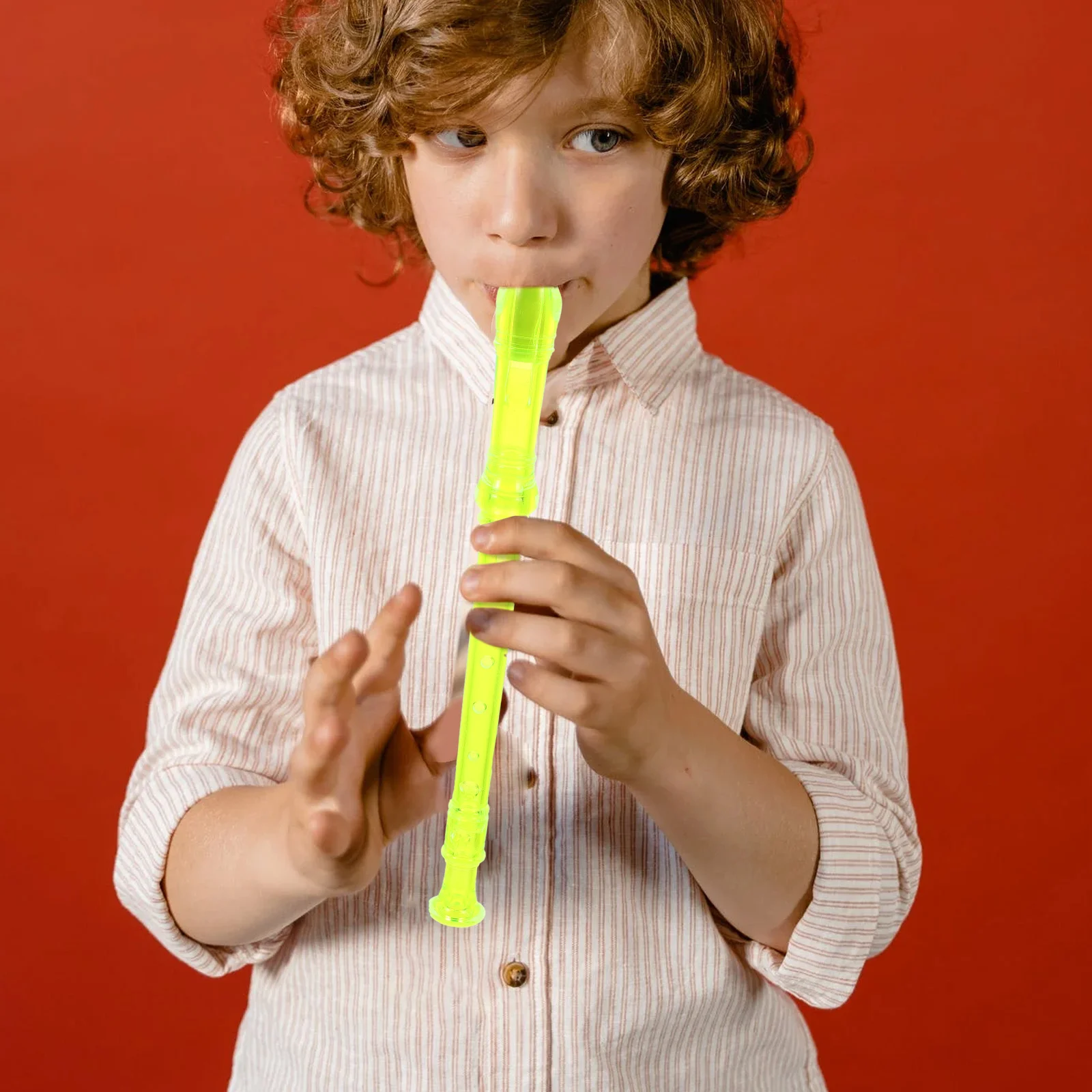 

1 set Student Soprano Recorder Kids Clarinet Beginner Resin Wind Instrument 8-Hole Lightweight Compact Practice Musical For