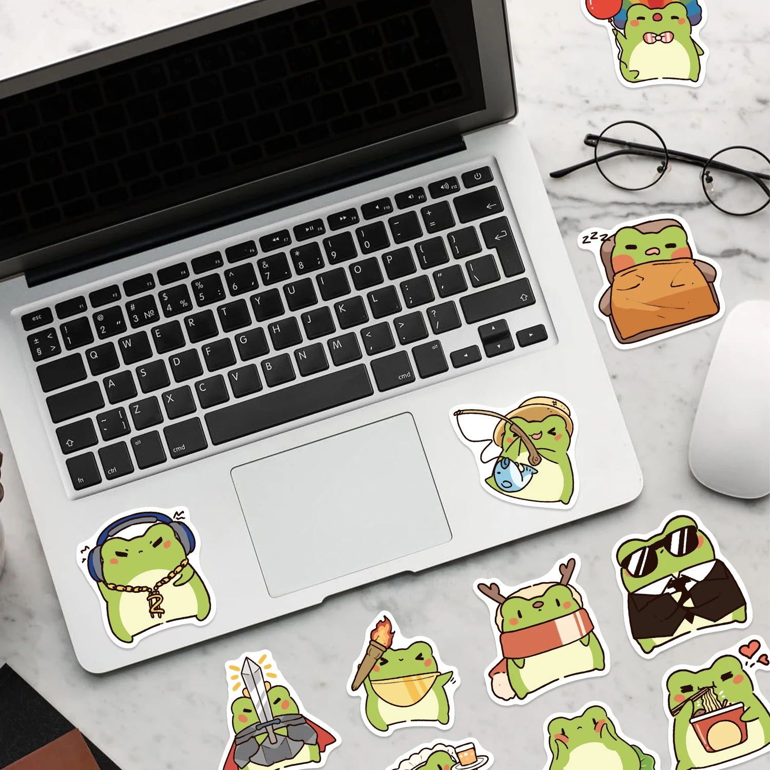 50Pcs Little Frog Funny Graffiti Stickers For Phone Skateboard Helmet Car Bicycle Notebook Car DIY Animals Sticker Gift Kids Toy
