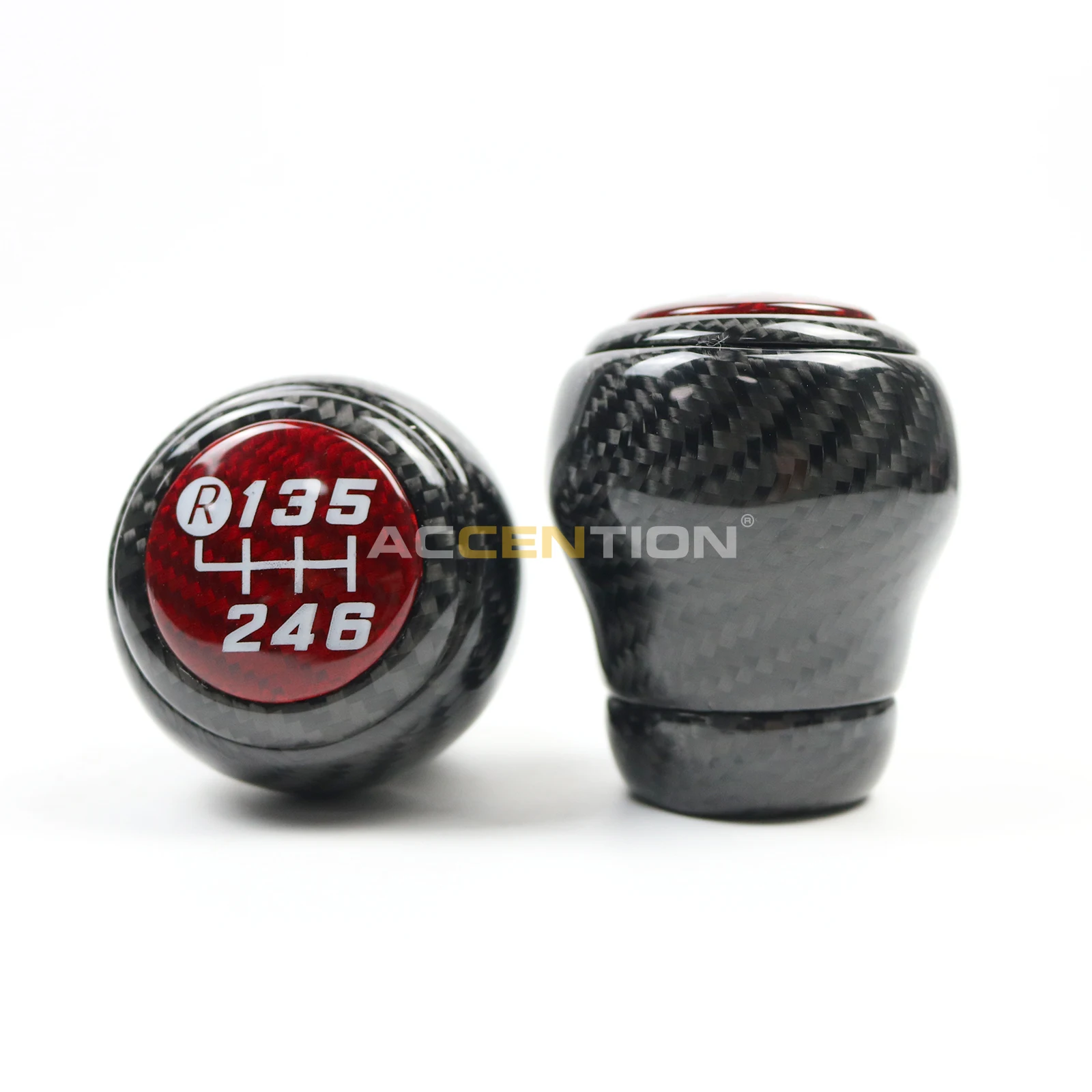 Black 100% Real Full Carbon Fiber 6S Gear Shift Knob For Subaru BRZ 2012-2024 For Toyota 86 2012-2024