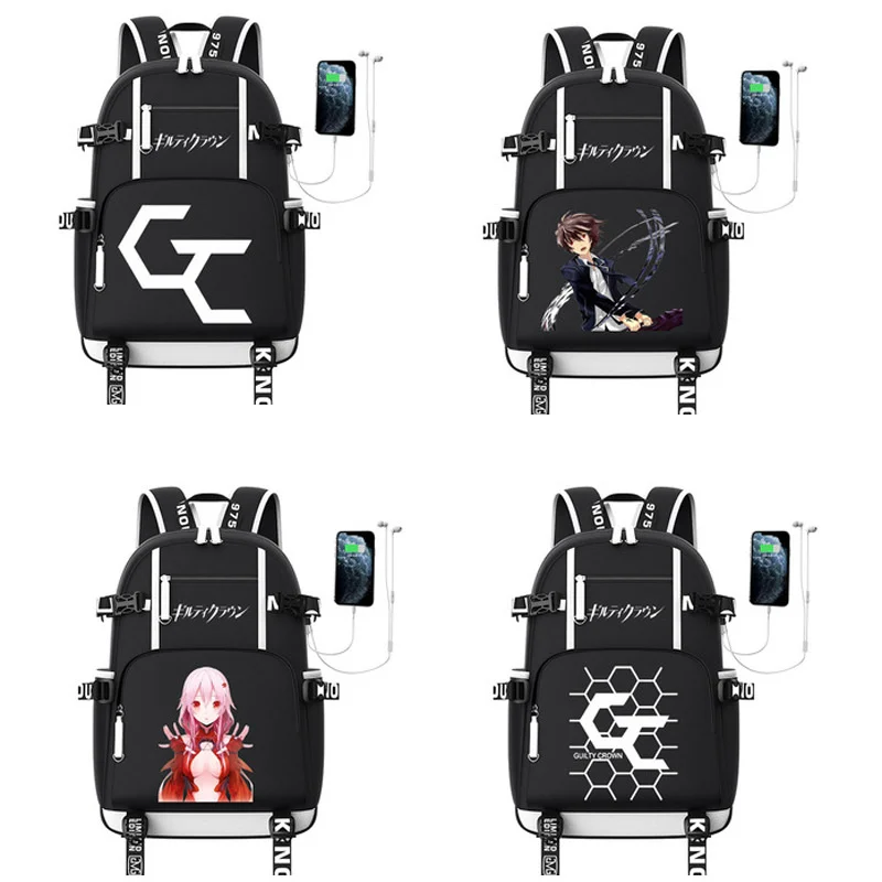 

Anime Guilty Crown OUMA SHU Backpack School Bags