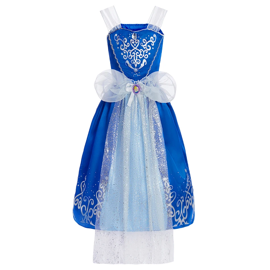 Ropa de sirena Arlo Bell para niñas pequeñas, vestido sin mangas de baile de princesa para niños, vestidos de Cosplay de Carnaval de Navidad para niños