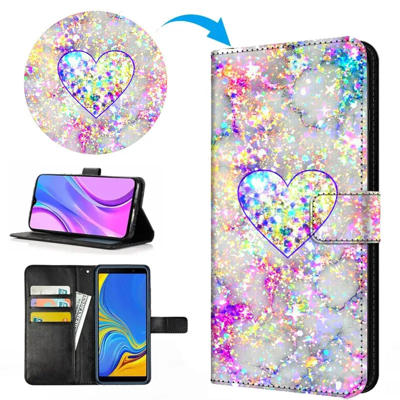 DIY Flip Leather Case For Samsung Galaxy A16 A35 A55 A25 A15 A12 Cover A06 A05S A24 A34 A54 A14 4G 5G Wallet Card Stand Case A05