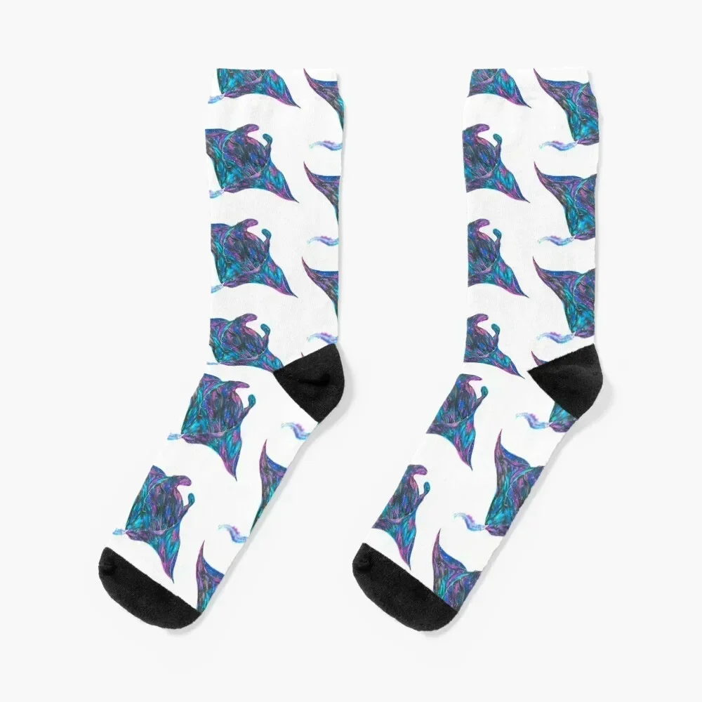 

Galaxsea Stingray Socks Novelties colored winter Run Socks Girl Men's