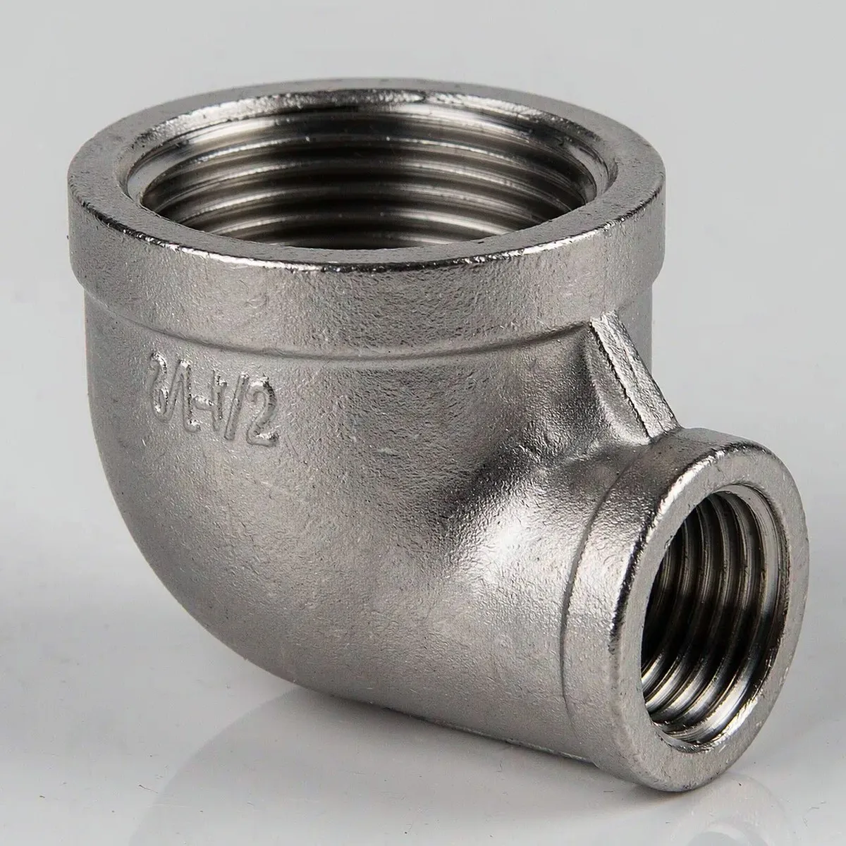 304 Stainless Steel Reducing Female Thread 90 Degree Elbow BSPT Pipe Reducer Coupling Water Oil Gas Plumbing Adapter