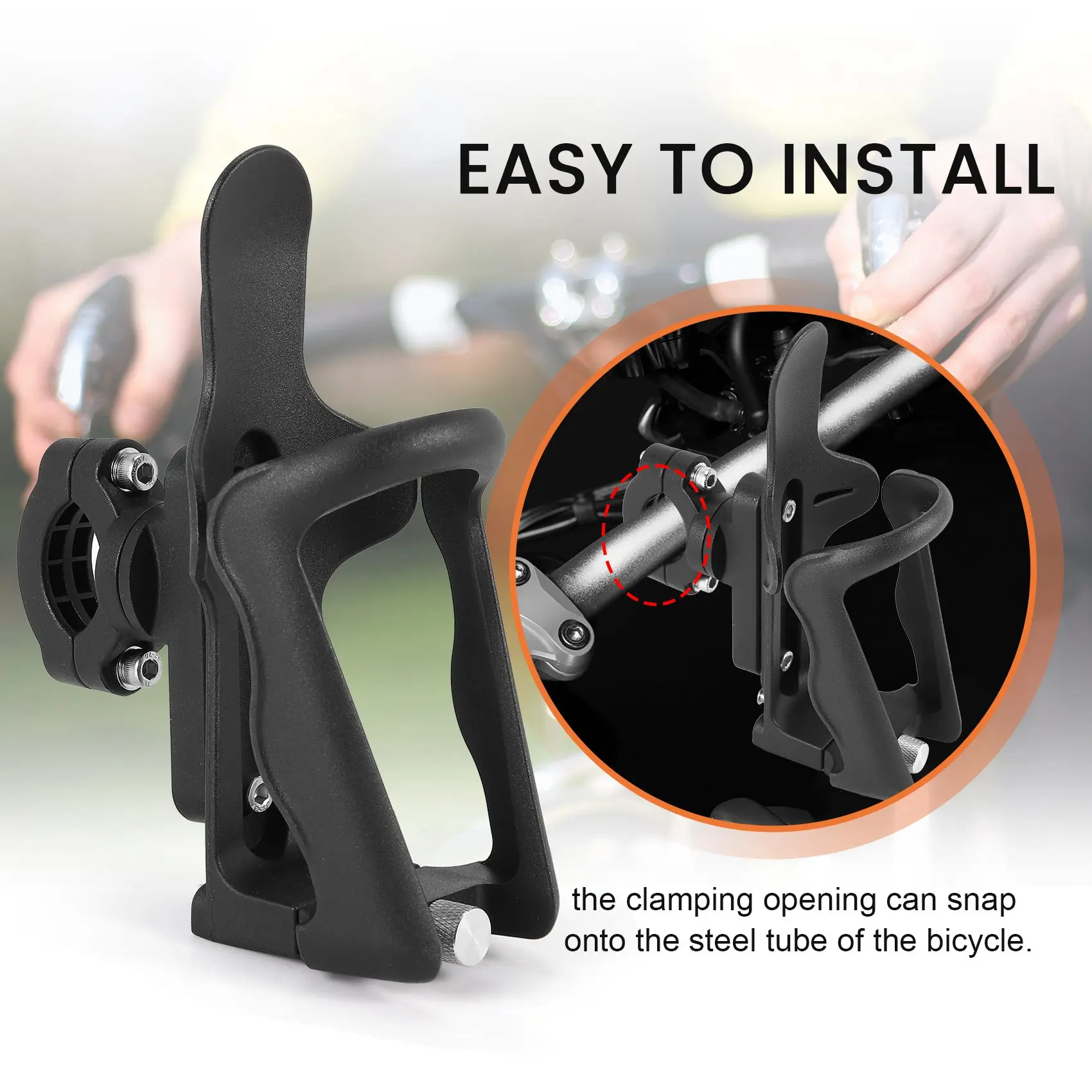 Precision Motorcycle Cup Holder Drink Holder Rotation Handlebar Bike Water Cup Holder Motorcycle Bottle Cage Universal