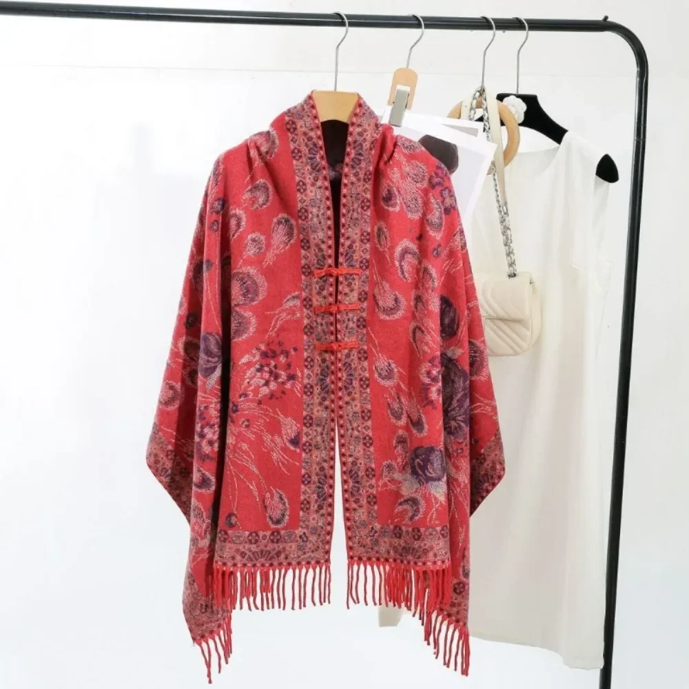 Ethnic Style Vintage Cardigan Streetwear Harajuku Coats Jackets Capes Ponchos Fashion Clothes Women Clothing Outerwear