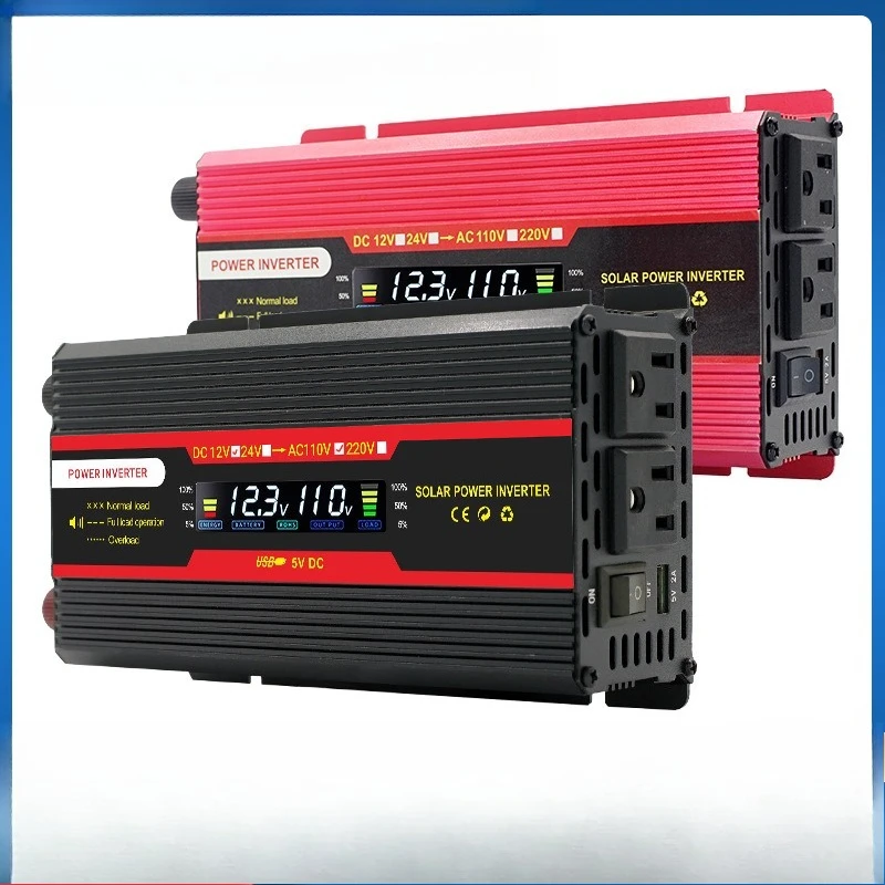 

Инвертор 12–24 В, двойное напряжение до 110 В, высокая мощность, 6000 Вт, инверторы и преобразователи