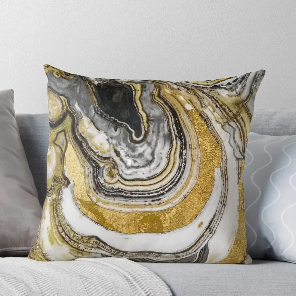 Stone Prose Geode Gold Throw Pillow Cushions Home Decor Pillow Case Cushions For Decorative Sofa pillow