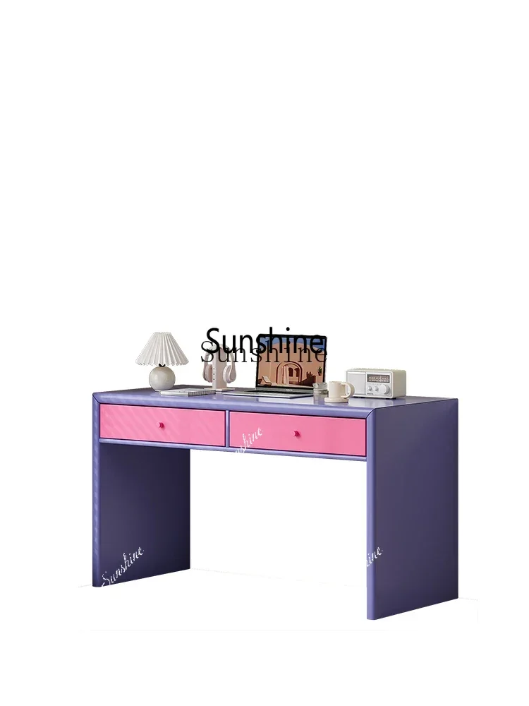 

Italian minimalist desk home study table furniture single deskX