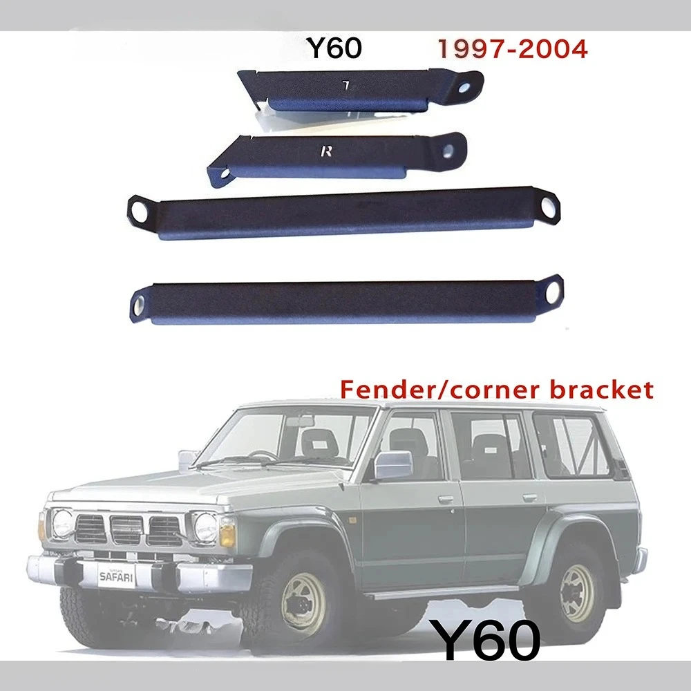 

Fender Protector For Nissan Patrol Y60 Front Bumper Corner Reinforcement Bracket Patrol Y60 Fender Reinforcement Accessories