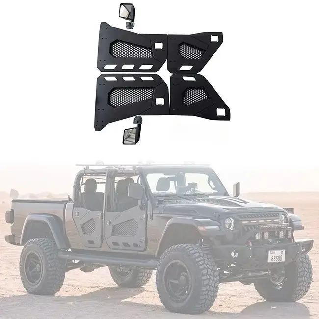 LUFENG Hot Sales Steel 4x4 Car Accessories Half Door for Wrangler JL 2018+ Gladiator JT