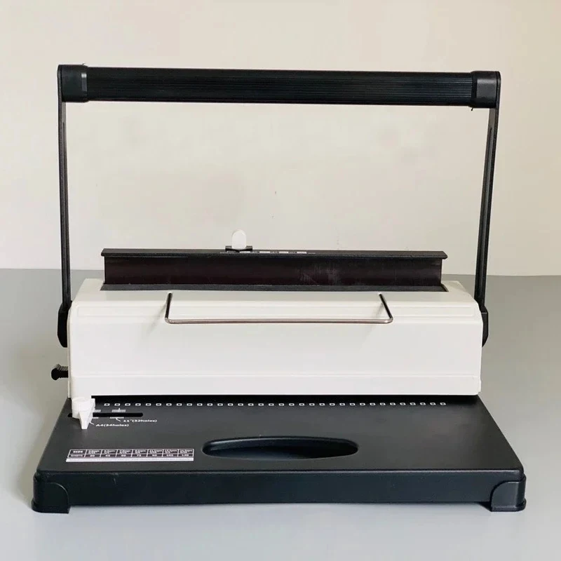 

(Sea shipping) U516 Double Coil Punching Binding Machine A4 Notebook Album Desk Calendar Office Text Iron Ring Punching Binding