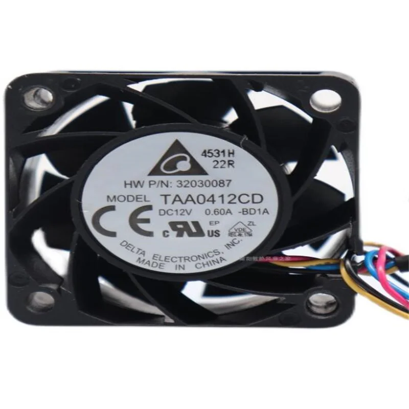 2pcs Original delta 4020 THA0412AD DC12V 0.60A  4 wire axial flow large air cooling fan