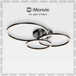 Nordic Creative Round  Household LED Chandelier Three Colors Lamp Modern Style Ceiling Lamp Bedroom Light  Dining Room Lamp