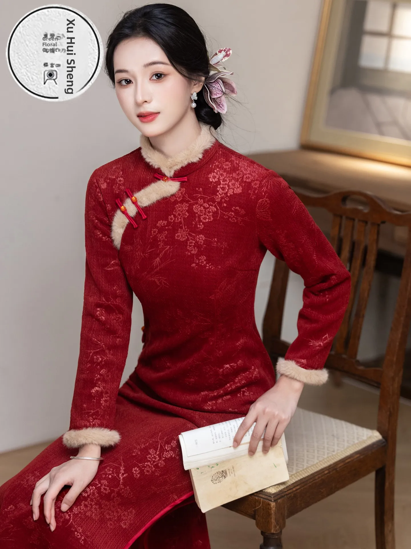 cappotto-rosso-young-sle-fro-caldo-matrimonio-invernale-dr-per-ragazze-gonna-longuette-lunga-sve-con-motivo-floreale-in-fibra-di-poliestere