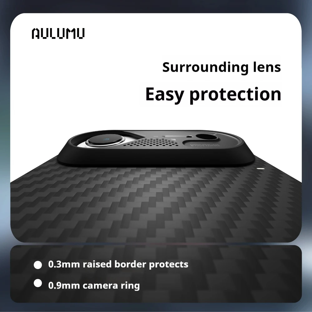 

A17AFAir IPhone17air Phone Case Kevlar AULUMU Carbon Fiber Material Ultra-thin/light Naked MagSafe Magnetic All Inclusive Case