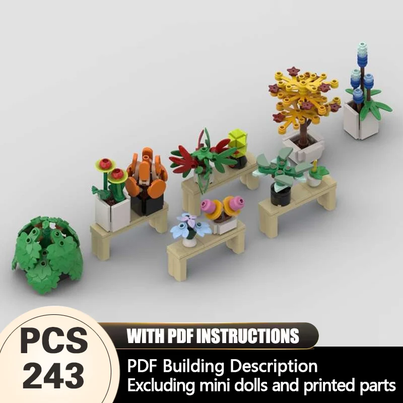 

Creators Plant Series Model MOC Building Bricks Plants And Flowers Modular Technology Gifts Holiday Assemble Children Toys Suit