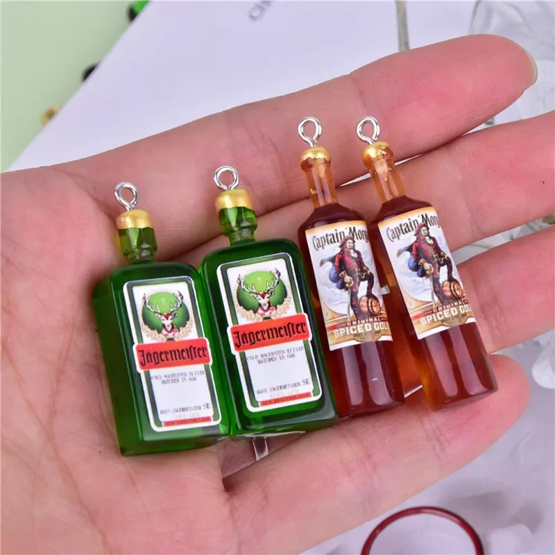 Alcohol Jager Bottle Charms for Earring DIY