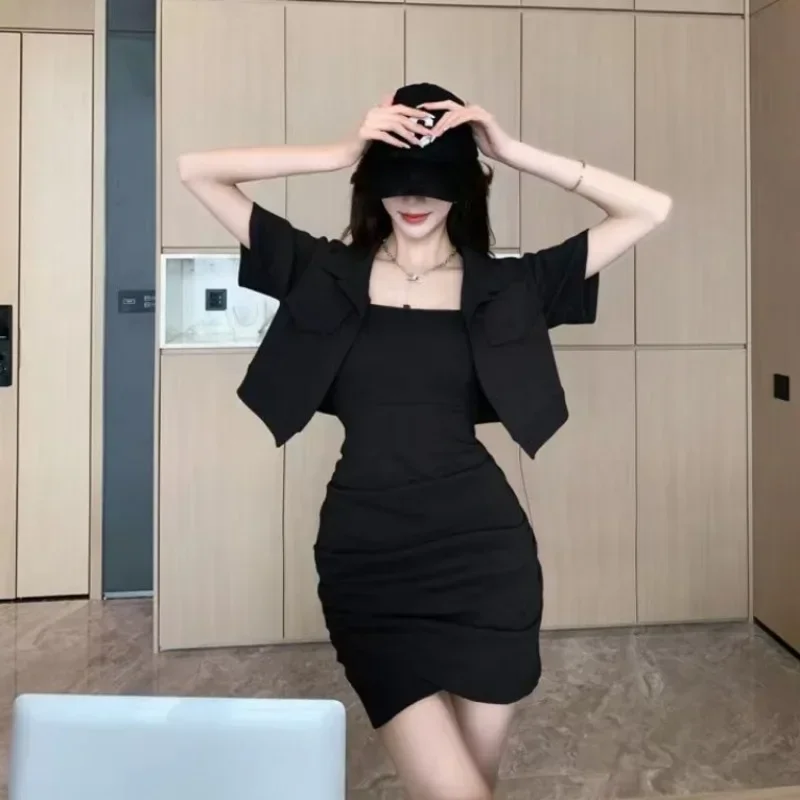 Sexy 2 Pieces Sets for Women Dress Summer Clothing Luxury Fashion 2024 Streetwear New Matching Festival Korea Woman Outfit Full