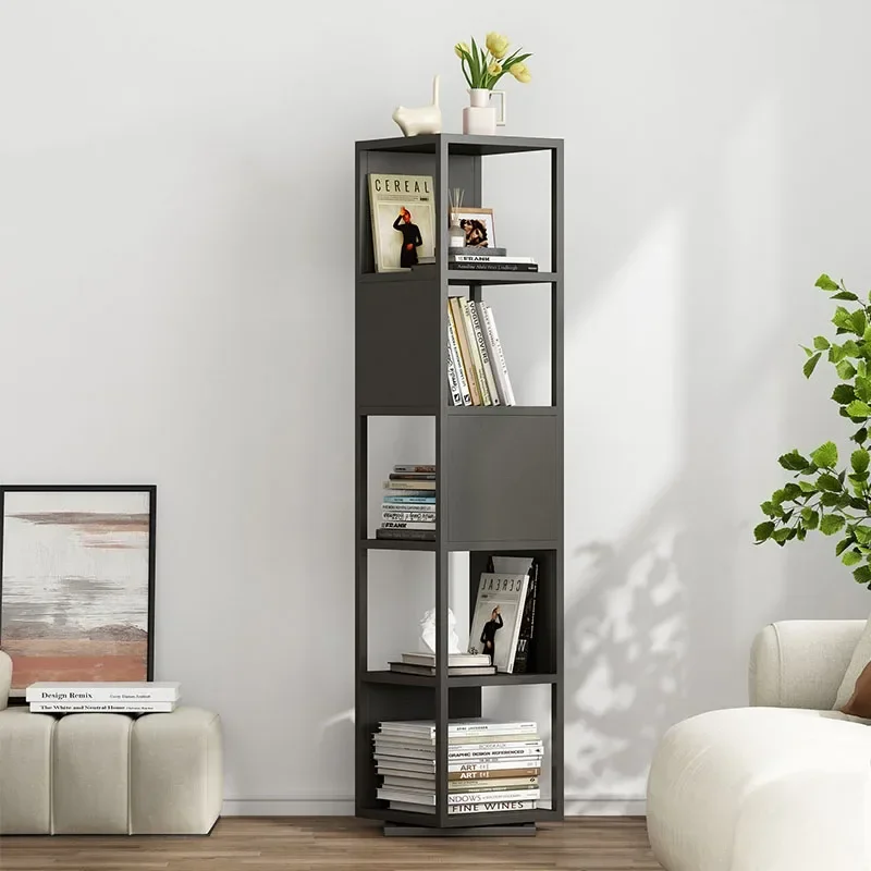 Rodas de arte rotativa estante parede porta móvel mini rotativa estante estética nook mueble organizador moderno decoração casa