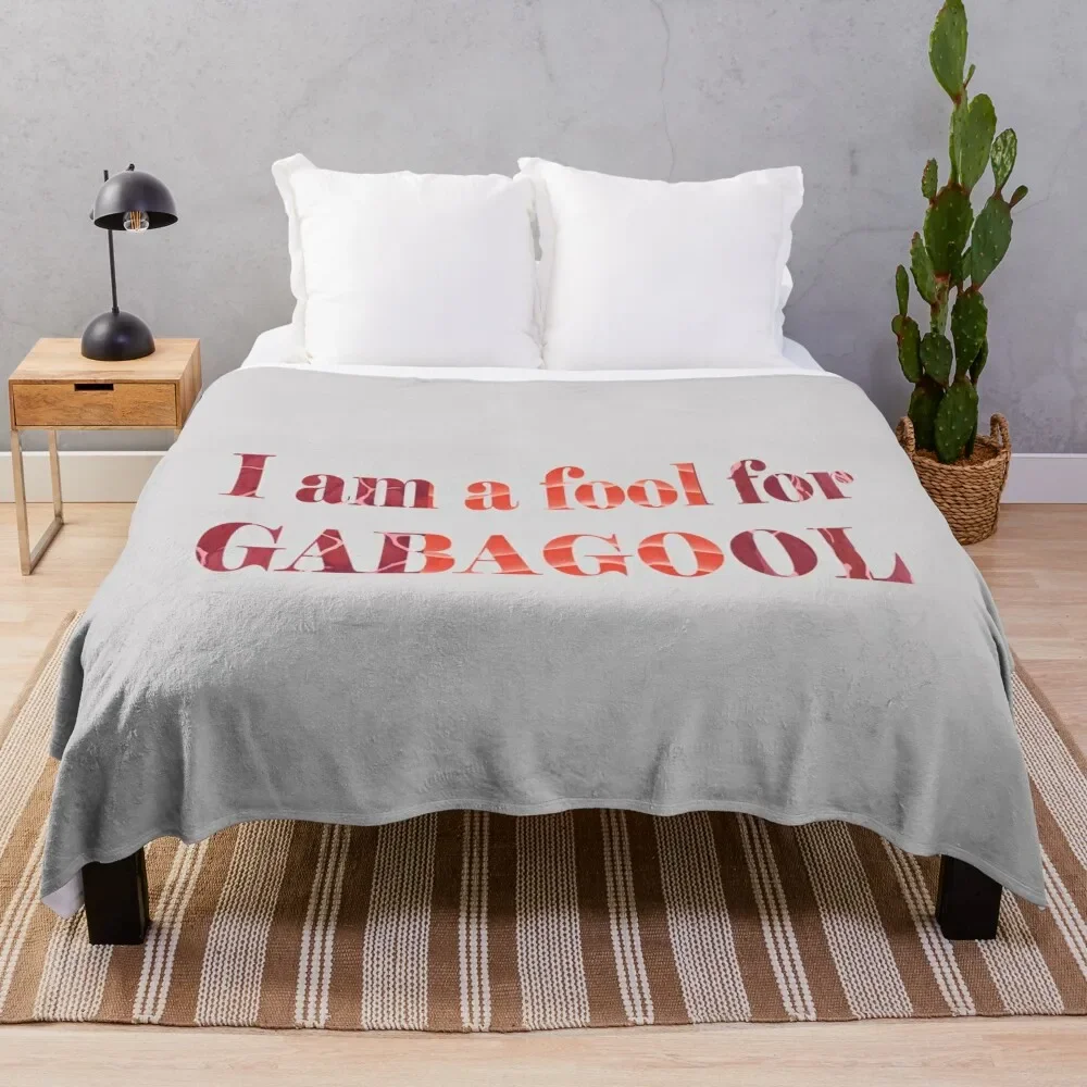 

I am a fool for gabagool Gabagool Crewneck Short-Sleeve Unisex Throw Blanket Ultra Soft Flannel Fleece Blanket for All Seasons