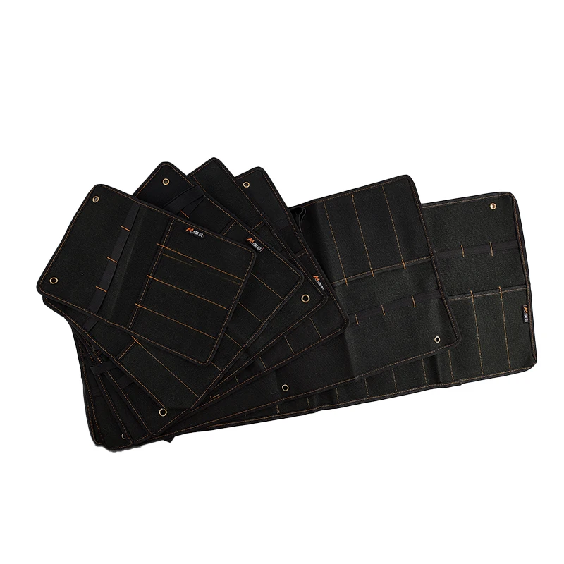 Pocket Tool Roll Holder Chisel Carrying Case Canvas Pocket Tool Roll Holder Wrench Pouch Organizer