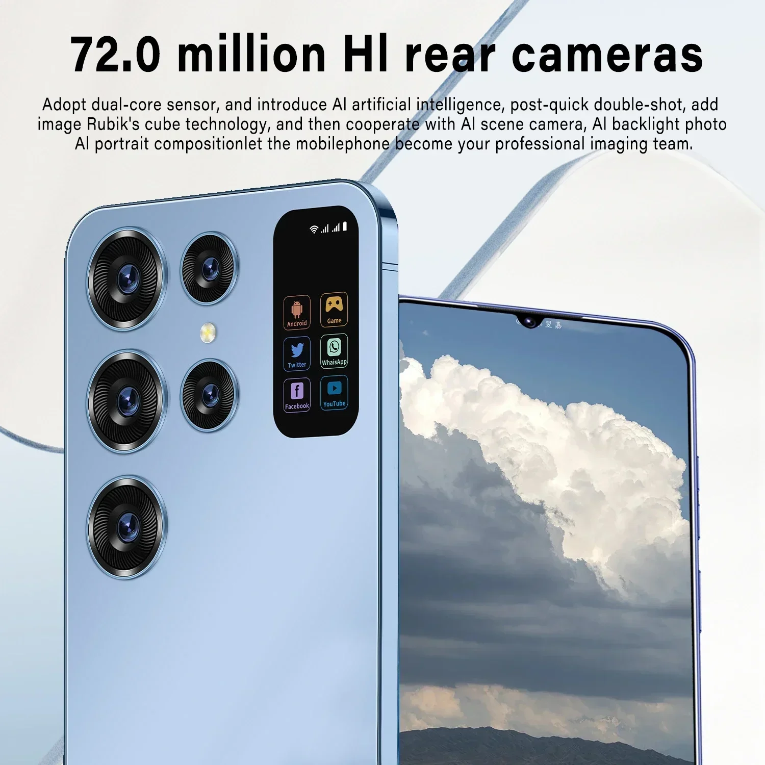 Originele S24 Ultra Smartphone Qualcomm8 Gen 2 22Gb + 2Tb 7000Mah 48 72Mp Dual Sim Dual Standby 5G Android14 Globalversion Nfc Telefoon