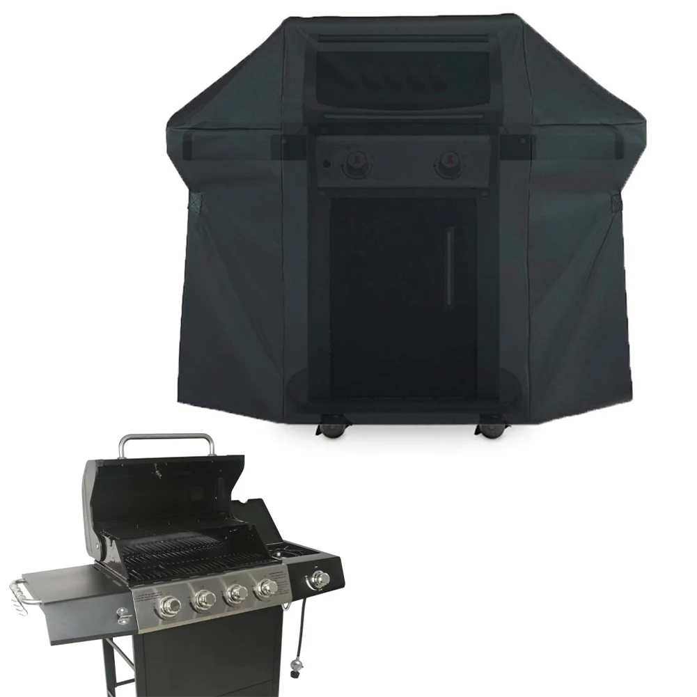 600D Oxford Grill Cover Weatherproof and Dustproof Featuring Adjustable Straps for a Secure Fit in Strong Winds